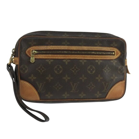 LOUIS VUITTON Monogram Marly Dragonne GM Clutch Bag M51825 LV Auth 104957 - Picture 1 of 16